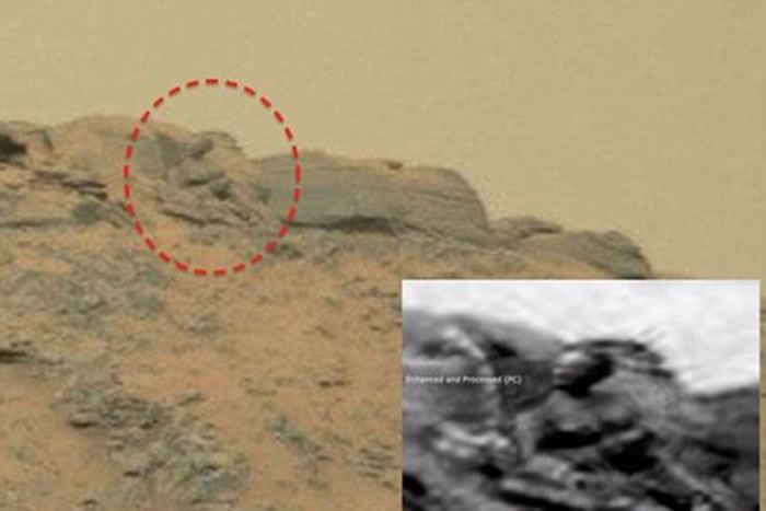UFO喜好者称在火星上看到渺小佛像