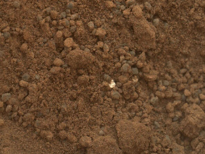 火星土壤中的明亮发光物体